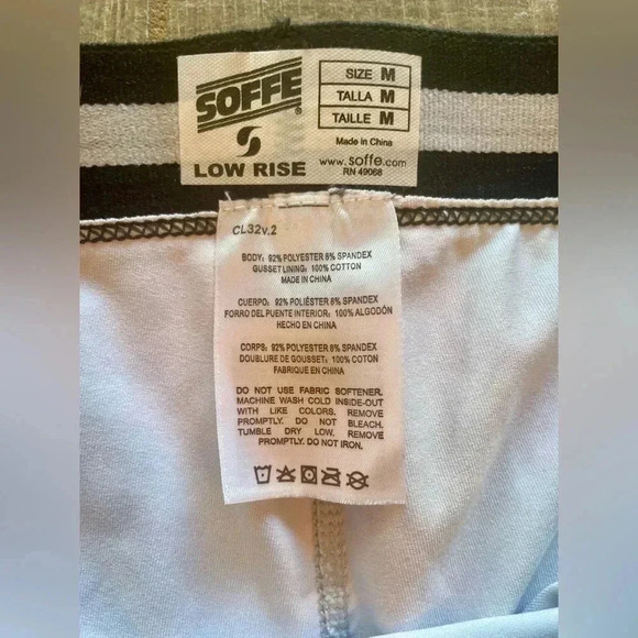 Flower Print Low Rise Soffe Shorts - Picture 2 of 3